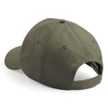 Olive - Side - Beechfield Unisex Plain Original 5 Panel Baseball Cap (Pack of 2)