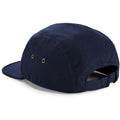 Navy - Back - Beechfield Canvas 5 Panel Classic Baseball Cap (Pack of 2)