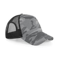 Arctic Camo - Front - Beechfield Retro Camouflage Snapback Trucker Cap (Pack of 2)