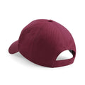 Burgundy - Back - Beechfield Unisex Ultimate 5 Panel Baseball Cap (Pack of 2)