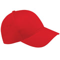 Classic Red - Front - Beechfield Unisex Ultimate 5 Panel Baseball Cap (Pack of 2)