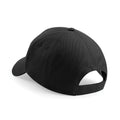 Black - Back - Beechfield Unisex Ultimate 5 Panel Baseball Cap (Pack of 2)