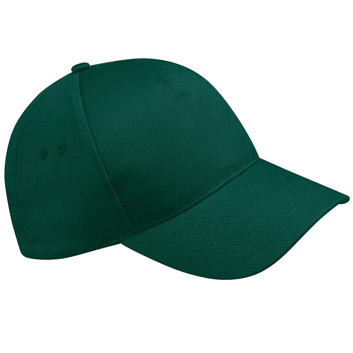Bottle Green - Front - Beechfield Unisex Ultimate 5 Panel Baseball Cap (Pack of 2)