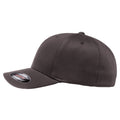 Dark Grey - Back - Yupoong Mens Flexfit Fitted Baseball Cap (Pack of 2)