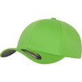 Fresh Green - Front - Yupoong Mens Flexfit Fitted Baseball Cap (Pack of 2)