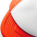 Orange-White - Side - Beechfield Vintage Plain Snap-Back Trucker Cap (Pack of 2)