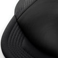 Black- Black - Side - Beechfield Vintage Plain Snap-Back Trucker Cap (Pack of 2)