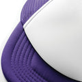 Purple-White - Side - Beechfield Vintage Plain Snap-Back Trucker Cap (Pack of 2)