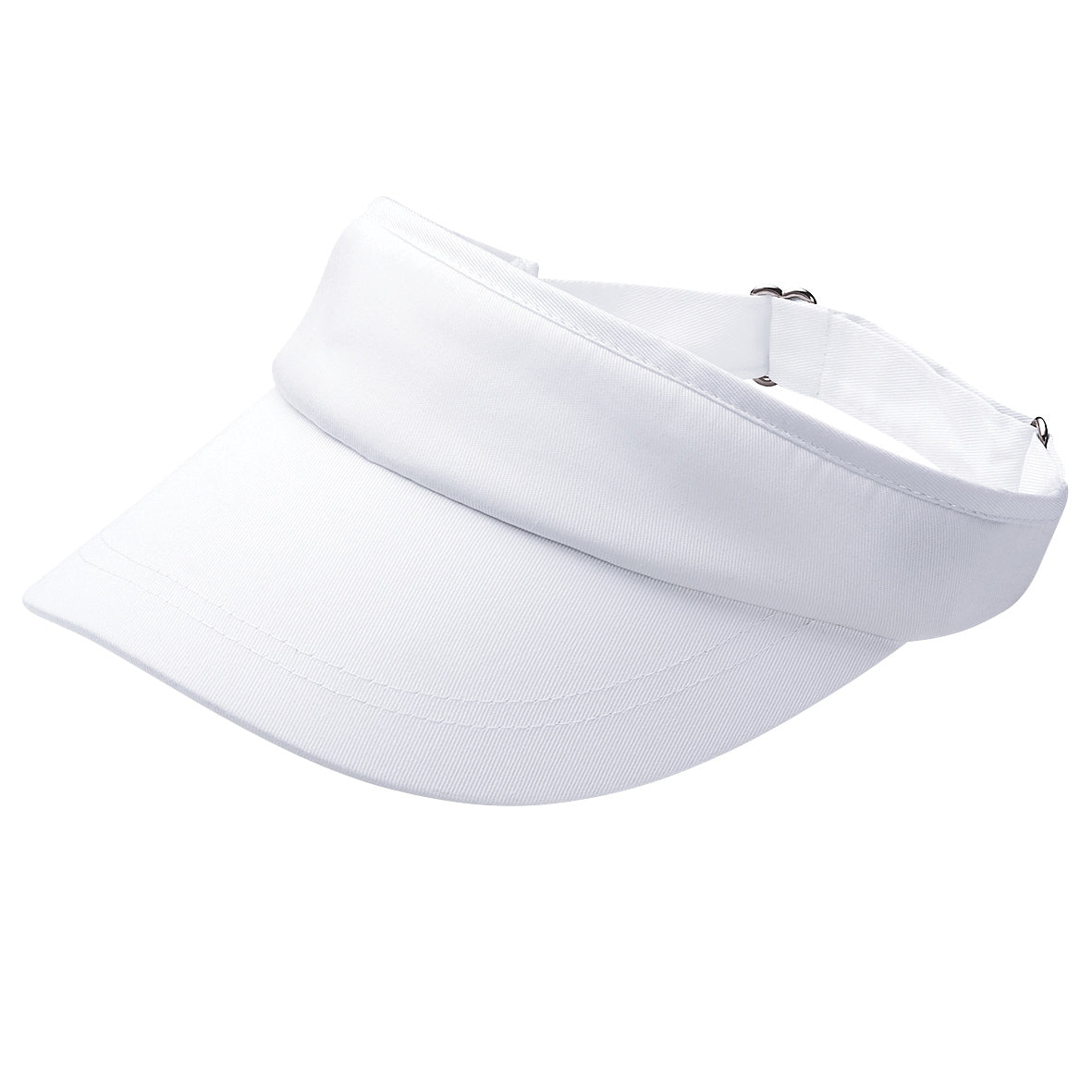 White - Back - Beechfield Unisex Sports Visor - Headwear (Pack Of 2)