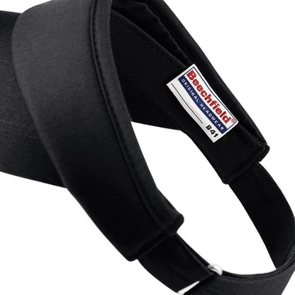 Black - Side - Beechfield Unisex Sports Visor - Headwear (Pack Of 2)