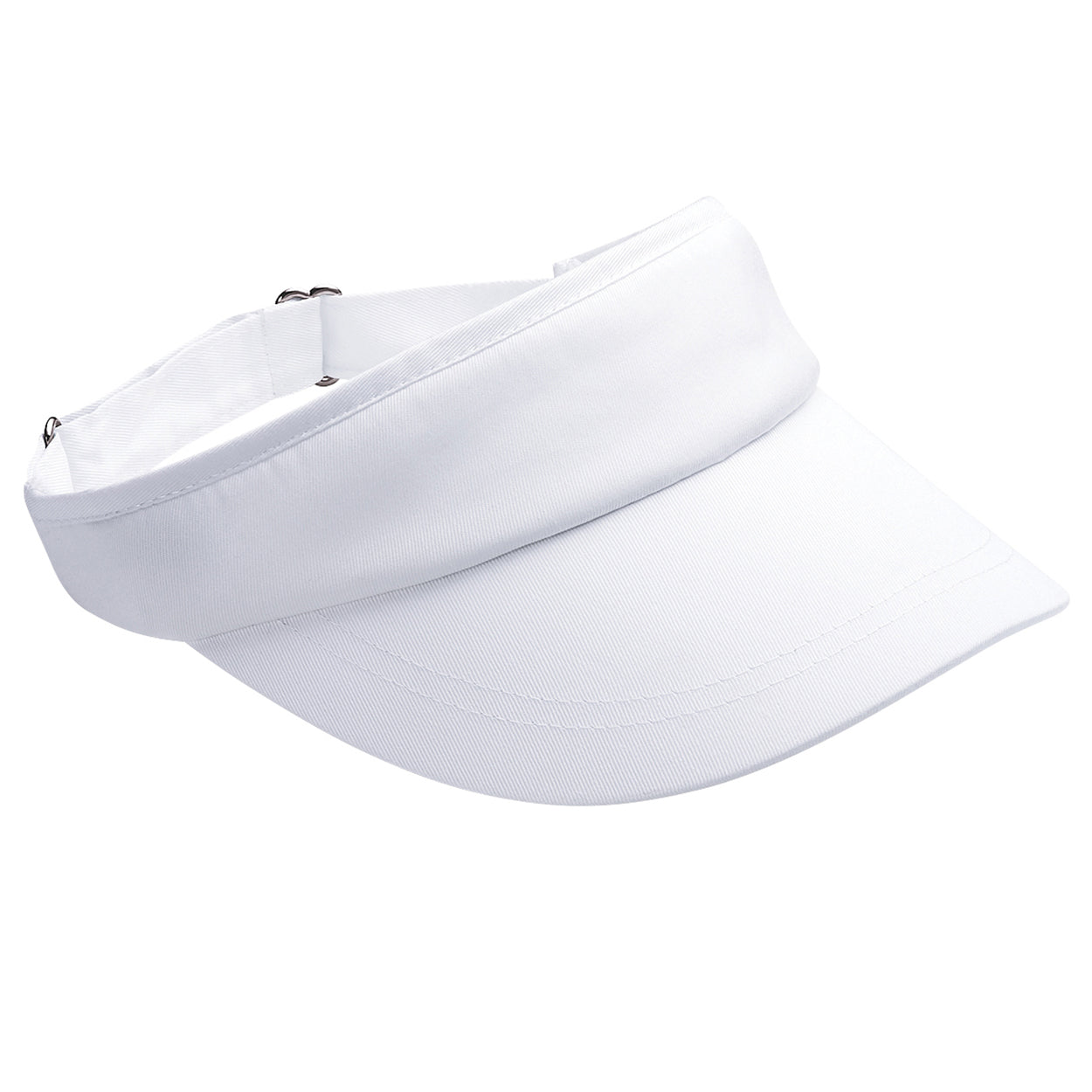 White - Front - Beechfield Unisex Sports Visor - Headwear (Pack Of 2)