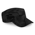 Midnight Camo - Front - Beechfield Camouflage Army Cap - Headwear (Pack of 2)
