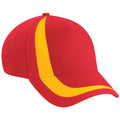 Flag Red-Flag Yellow - Front - Beechfield World Flags Nations GB Baseball Cap - Headwear (Pack of 2)