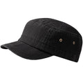 Vintage Black - Back - Beechfield Unisex Urban Army Cap - Headwear (Pack of 2)