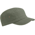 Vintage Olive - Front - Beechfield Unisex Urban Army Cap - Headwear (Pack of 2)