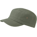 Vintage Olive - Back - Beechfield Unisex Urban Army Cap - Headwear (Pack of 2)