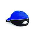 Bright Royal-White - Side - Beechfield Unisex Teamwear Competition Cap Baseball - Headwear (Pack of 2)