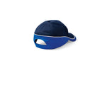 French Navy-Bright Royal-White - Back - Beechfield Unisex Teamwear Competition Cap Baseball - Headwear (Pack of 2)