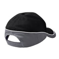 Black-Graphite Grey - Side - Beechfield Unisex Teamwear Competition Cap Baseball - Headwear (Pack of 2)