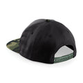 Black- Jungle Camo - Back - Beechfield Camouflage Retro Snapback Cap (Pack of 2)