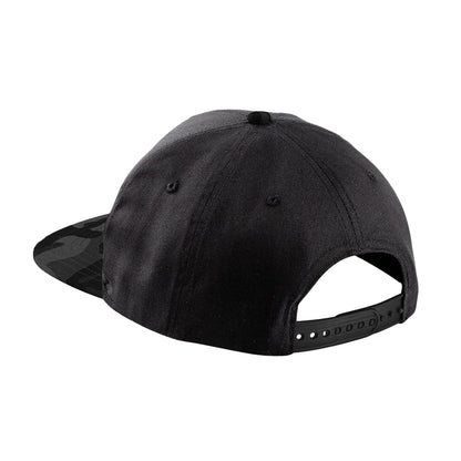 Black- Midnight Camo - Back - Beechfield Camouflage Retro Snapback Cap (Pack of 2)