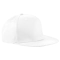 White - Front - Beechfield Unisex 5 Panel Retro Rapper Cap (Pack of 2)