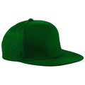 Bottle Green - Front - Beechfield Unisex 5 Panel Retro Rapper Cap (Pack of 2)