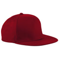 Burgundy - Front - Beechfield Unisex 5 Panel Retro Rapper Cap (Pack of 2)