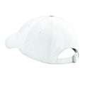 White - Side - Beechfield Unisex Low Profile Heavy Cotton Drill Cap - Headwear (Pack of 2)