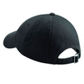 Black - Side - Beechfield Unisex Low Profile Heavy Cotton Drill Cap - Headwear (Pack of 2)