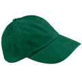 Forest - Front - Beechfield Unisex Low Profile Heavy Brushed Cotton Baseball Cap (Pack of 2)