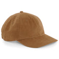Camel - Front - Beechfield Mens Heritage Cord Cap (Pack of 2)