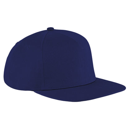French Navy-French Navy - Front - Beechfield Unisex Original Flat Peak Snapback Cap (Pack of 2)