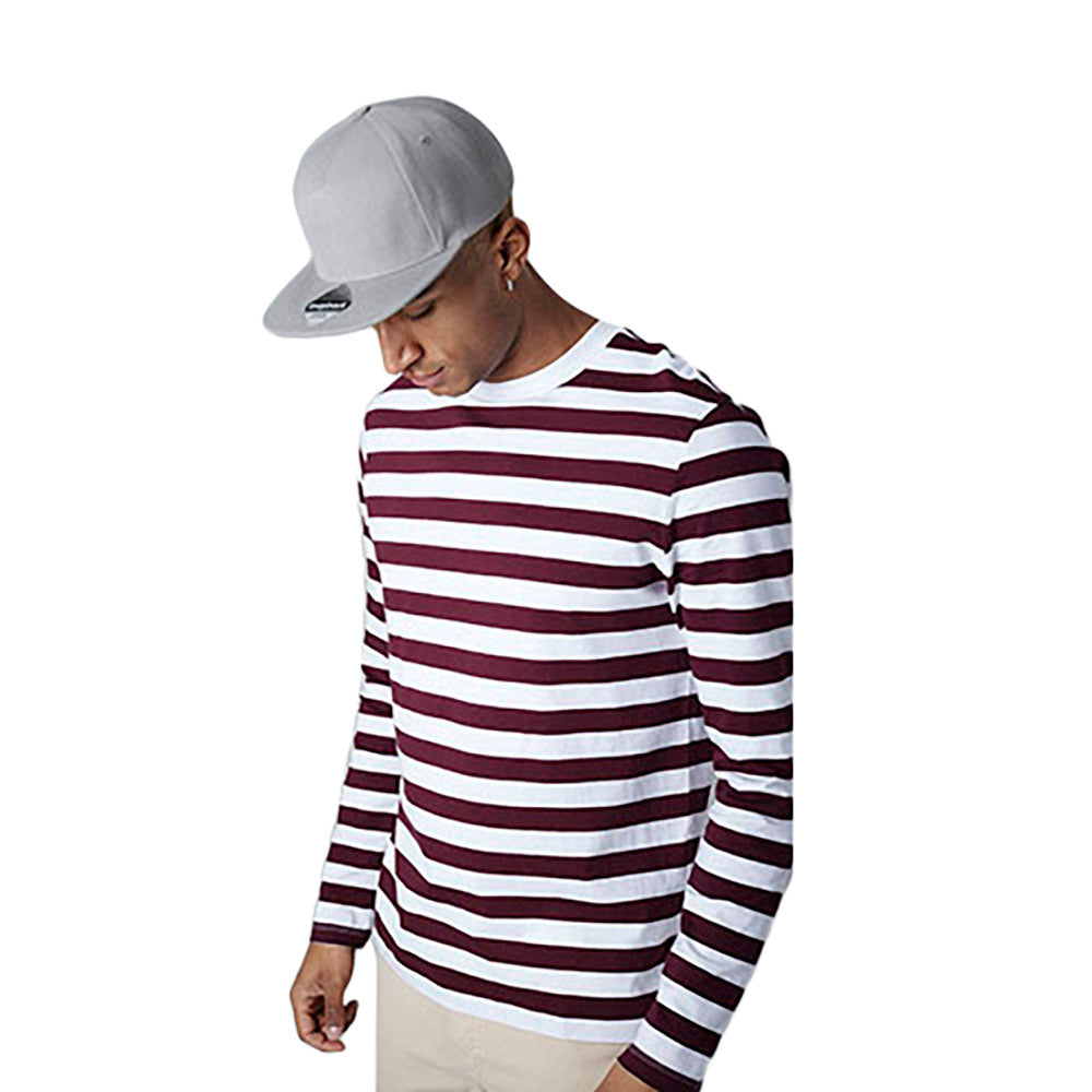 Grey- Grey - Side - Beechfield Unisex Original Flat Peak Snapback Cap (Pack of 2)