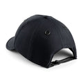 Black - Back - Beechfield Coolmax® En812 Bump Baseball Cap - Headwear (Pack of 2)