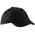 Black - Front - Beechfield Coolmax® En812 Bump Baseball Cap - Headwear (Pack of 2)