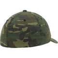 Green Camo - Side - Flexfit Garment Washed Camo Baseball Cap (Pack of 2)