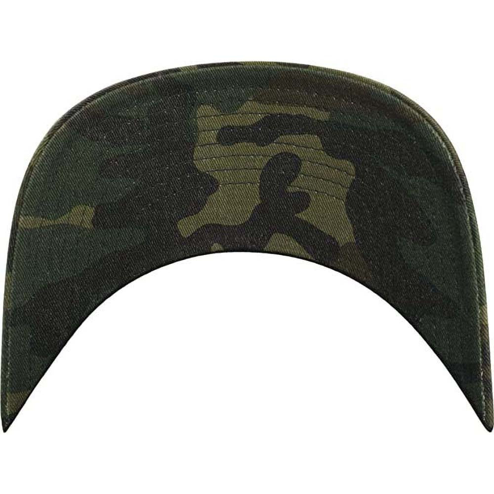 Green Camo - Pack Shot - Flexfit Garment Washed Camo Baseball Cap (Pack of 2)