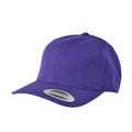 Purple - Front - Nutshell Adults Unisex LA Cotton Baseball Cap (Pack of 2)
