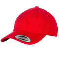 Red - Front - Yupoong Flexfit 6-panel Baseball Cap With Buckle (Pack of 2)