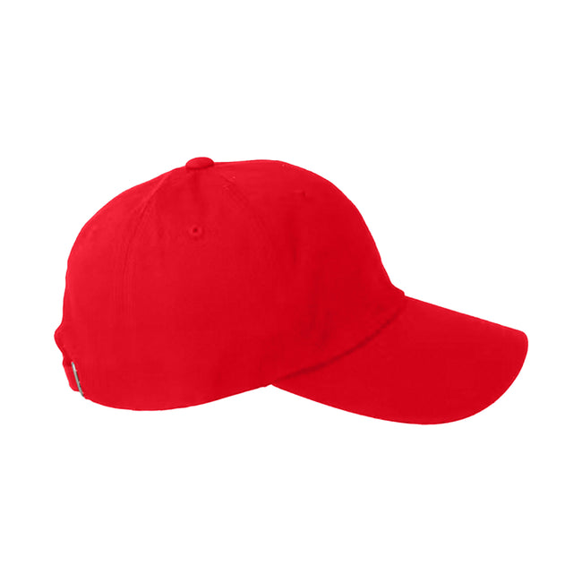 Red - Back - Yupoong Flexfit 6-panel Baseball Cap With Buckle (Pack of 2)