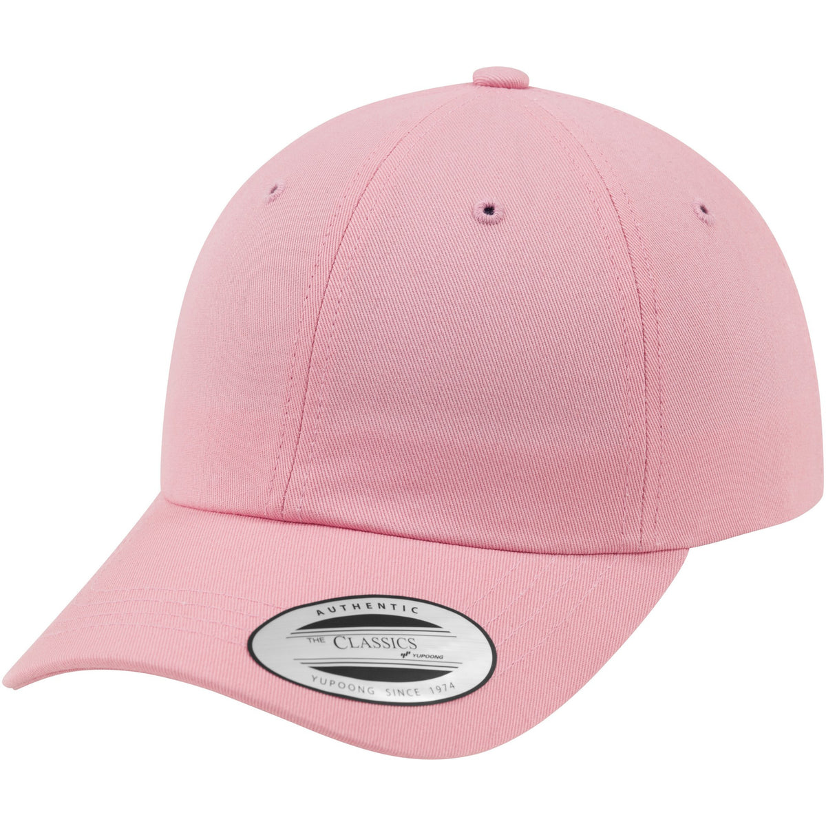 Pink - Front - Yupoong Flexfit 6-panel Baseball Cap With Buckle (Pack of 2)