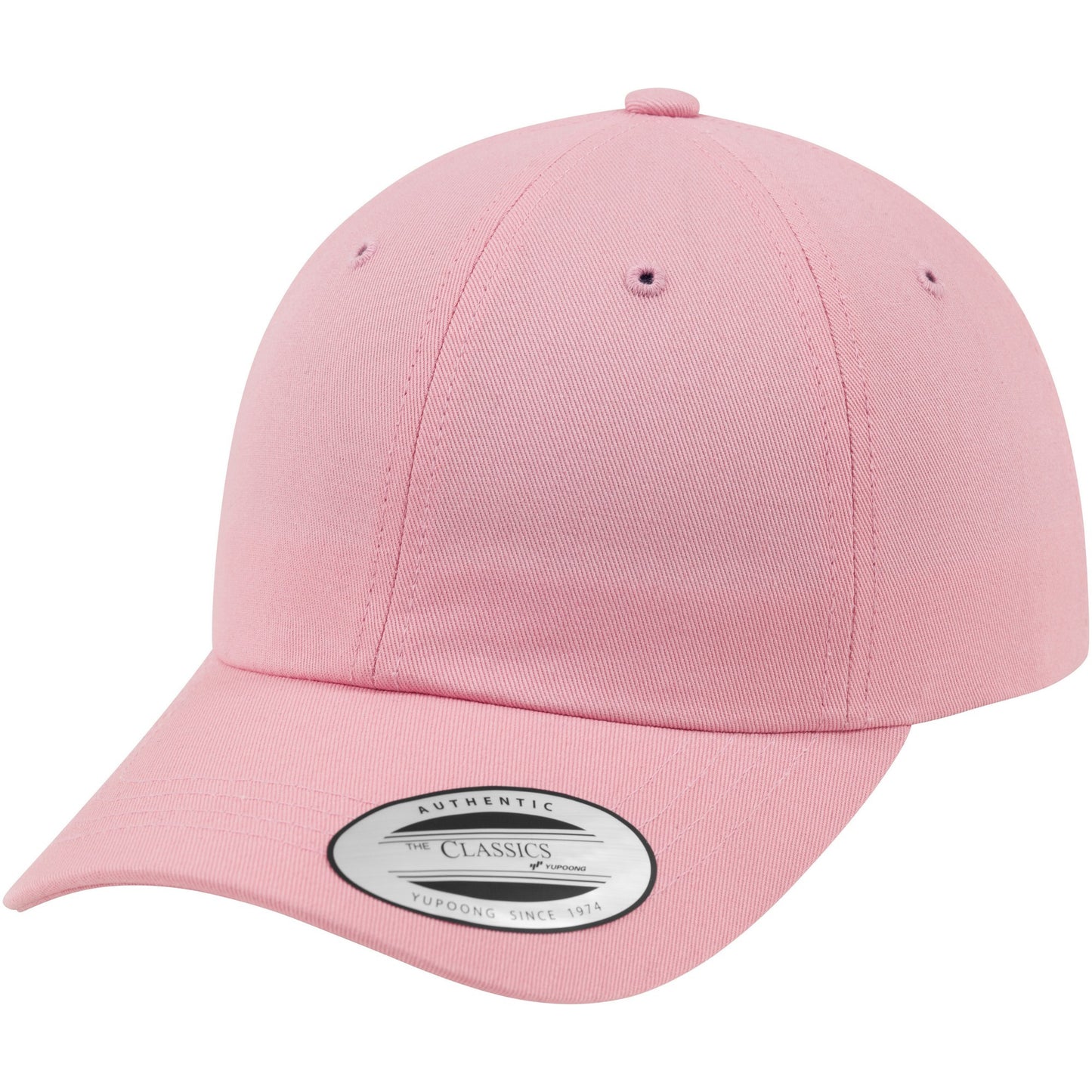 Pink - Front - Yupoong Flexfit 6-panel Baseball Cap With Buckle (Pack of 2)