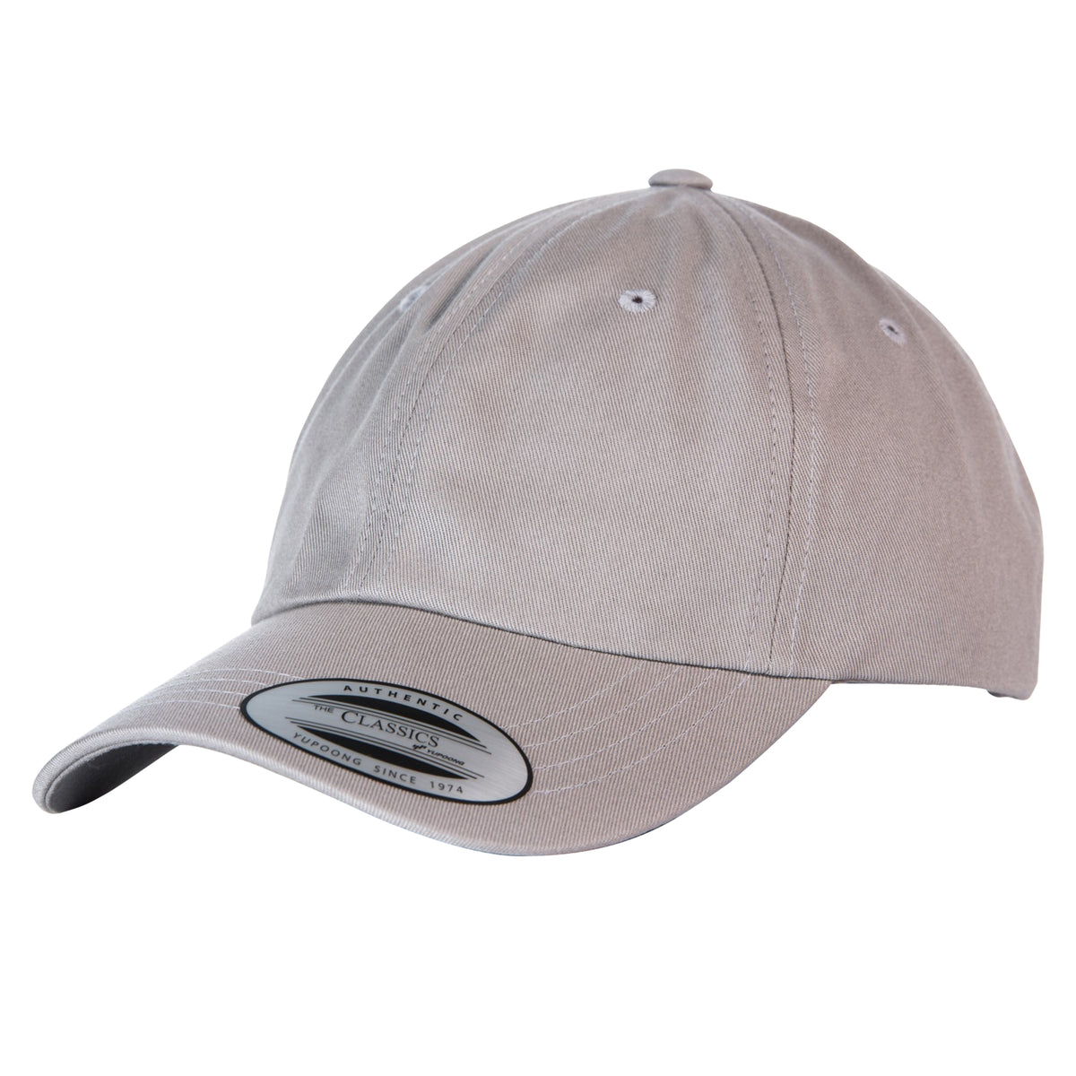 Grey - Front - Yupoong Flexfit 6-panel Baseball Cap With Buckle (Pack of 2)