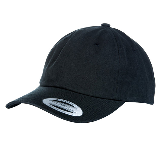 Black - Front - Yupoong Flexfit 6-panel Baseball Cap With Buckle (Pack of 2)