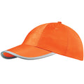 Fluorescent Orange - Back - Beechfield Enhanced-viz - Hi Vis Baseball Cap - Headwear (Pack of 2)