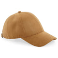 Caramel - Front - Beechfield Unisex Faux Suede Cap (Pack of 2)