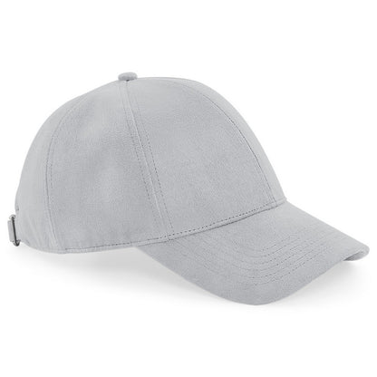 Light Grey - Front - Beechfield Unisex Faux Suede Cap (Pack of 2)