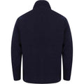 Navy - Back - Henbury Mens Microfleece Anti-Pill Jacket