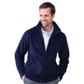 Navy - Pack Shot - Henbury Mens Microfleece Anti-Pill Jacket